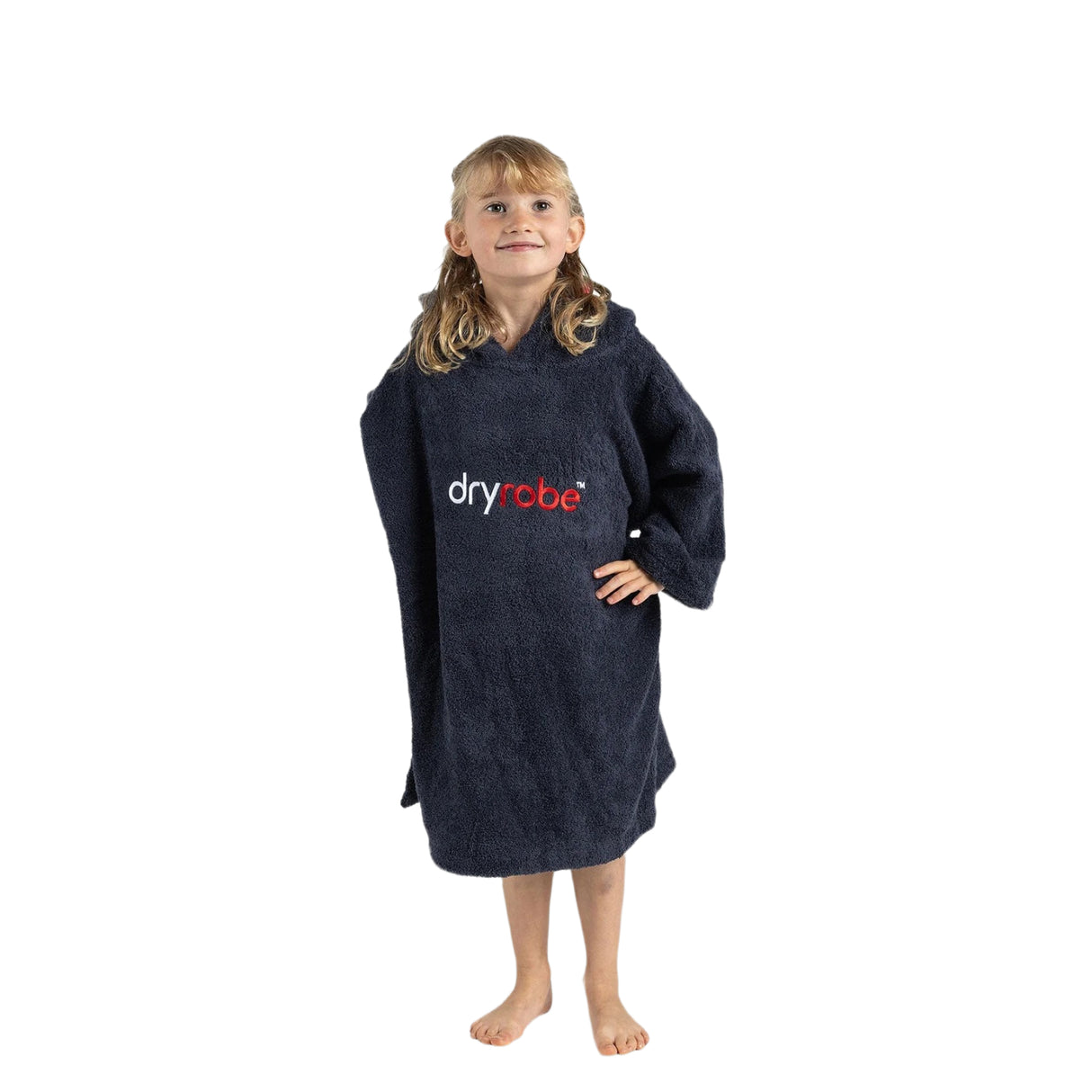 Dryrobe Kids' Organic Cotton Towel Robe Pink / X-Small-Pink / Small-Navy / X-Small-Navy / Small - 53 Degrees North 