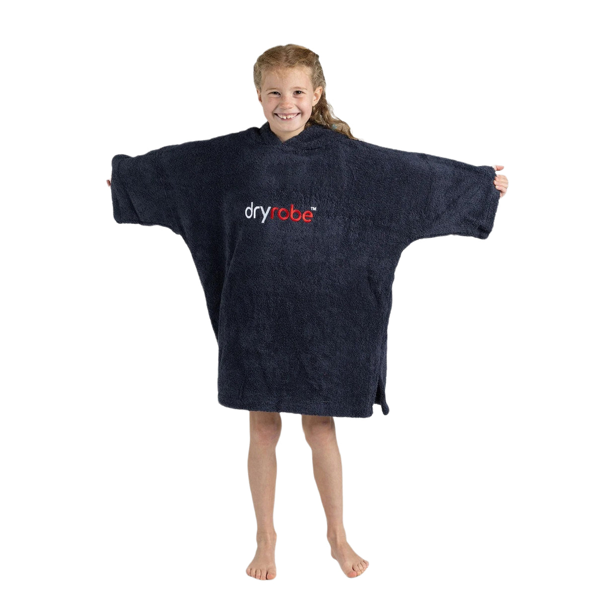 Dryrobe Kids' Organic Cotton Towel Robe Pink / X-Small-Pink / Small-Navy / X-Small-Navy / Small - 53 Degrees North 