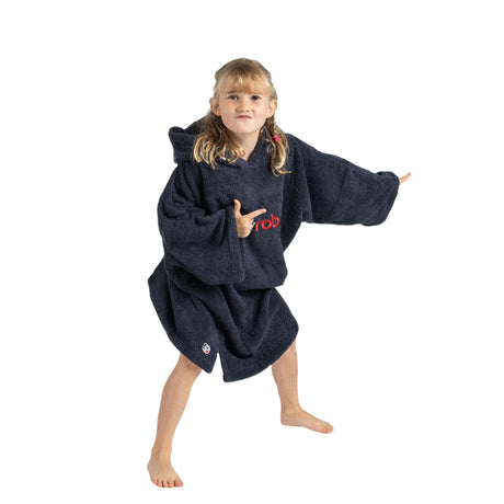 Dryrobe Kids' Organic Cotton Towel Robe Pink / X-Small-Pink / Small-Navy / X-Small-Navy / Small - 53 Degrees North 
