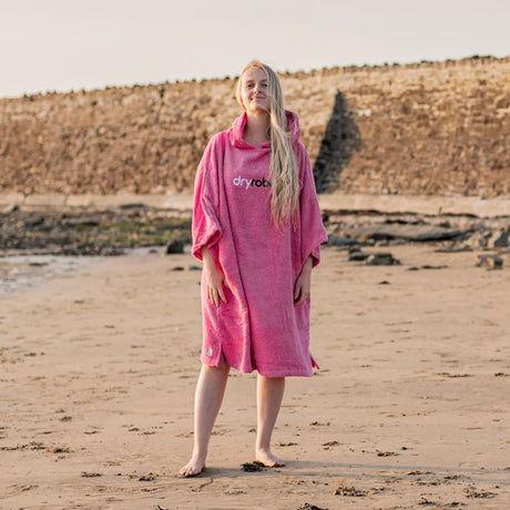 Dryrobe Organic Cotton Towel Robe Navy / Medium-Navy / Large-Pink / Small-Pink / Medium - 53 Degrees North 