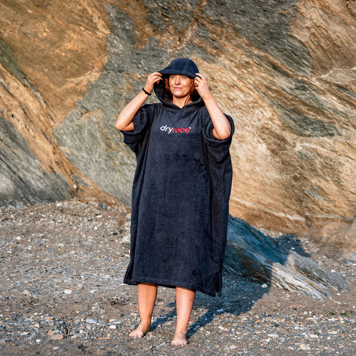 Dryrobe Organic Cotton Towel Robe Navy / Medium-Navy / Large-Pink / Small-Pink / Medium - 53 Degrees North 