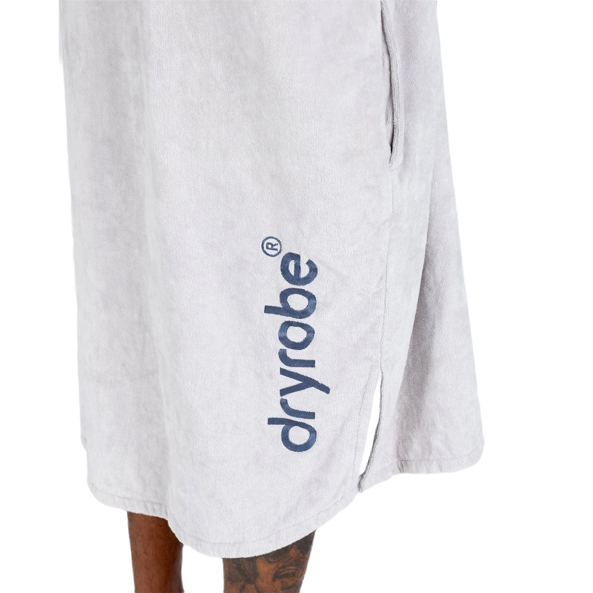 Dryrobe Zip Through Towel Robe Nimbus Cloud / Small-Nimbus Cloud / Medium-Deep Sea Blue / Small-Deep Sea Blue / Medium - 53 Degrees North 