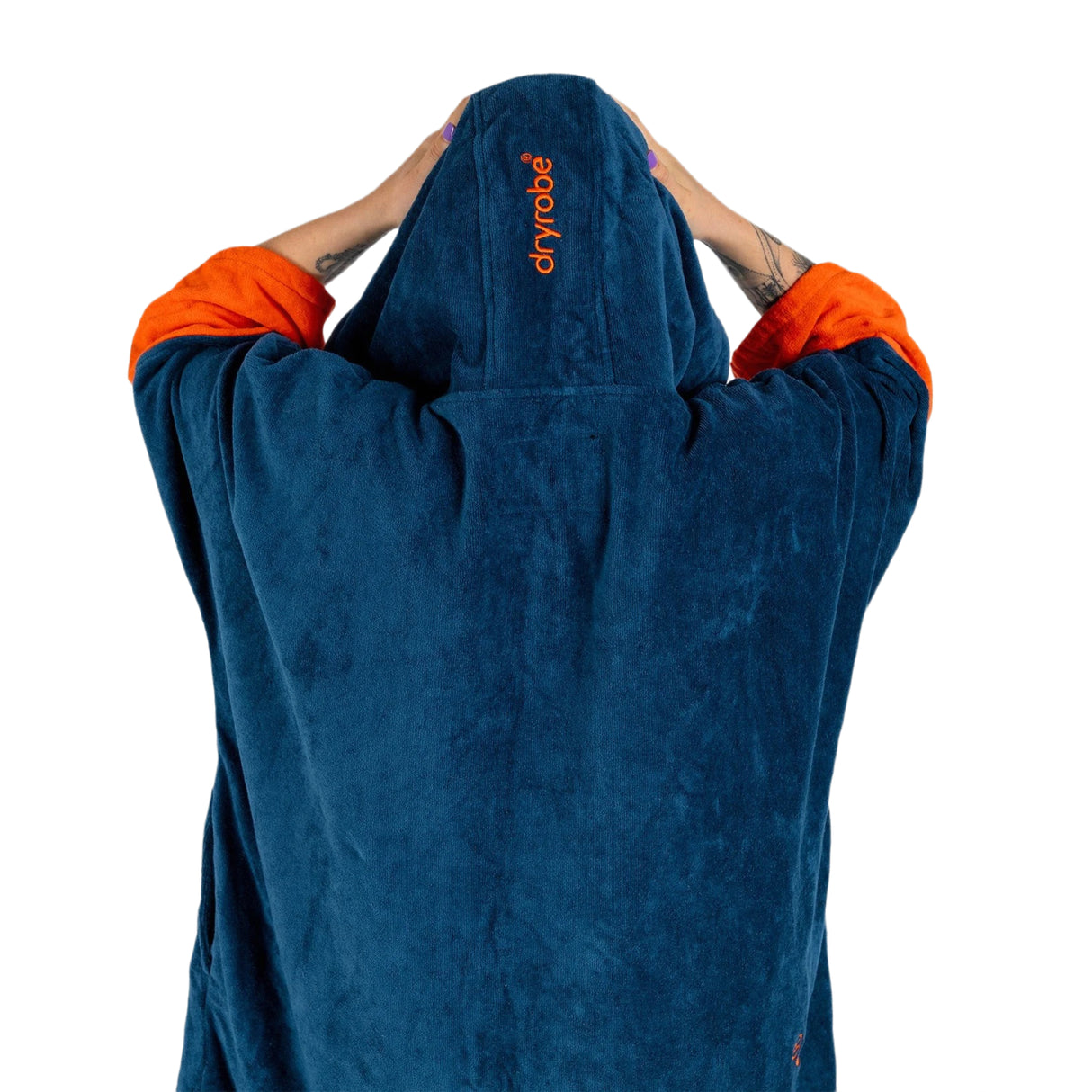 Dryrobe Zip Through Towel Robe Nimbus Cloud / Small-Nimbus Cloud / Medium-Deep Sea Blue / Small-Deep Sea Blue / Medium - 53 Degrees North 