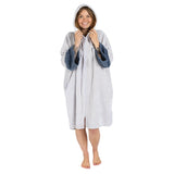 Dryrobe Zip Through Towel Robe Nimbus Cloud / Small-Nimbus Cloud / Medium-Deep Sea Blue / Small-Deep Sea Blue / Medium - 53 Degrees North 
