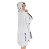 Dryrobe Zip Through Towel Robe Nimbus Cloud / Small-Nimbus Cloud / Medium-Deep Sea Blue / Small-Deep Sea Blue / Medium - 53 Degrees North 