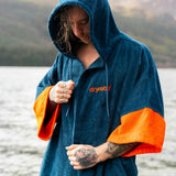 Dryrobe Zip Through Towel Robe Nimbus Cloud / Small-Nimbus Cloud / Medium-Deep Sea Blue / Small-Deep Sea Blue / Medium - 53 Degrees North 