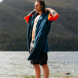 Dryrobe Zip Through Towel Robe Nimbus Cloud / Small-Nimbus Cloud / Medium-Deep Sea Blue / Small-Deep Sea Blue / Medium - 53 Degrees North 
