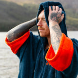 Dryrobe Zip Through Towel Robe Nimbus Cloud / Small-Nimbus Cloud / Medium-Deep Sea Blue / Small-Deep Sea Blue / Medium - 53 Degrees North 