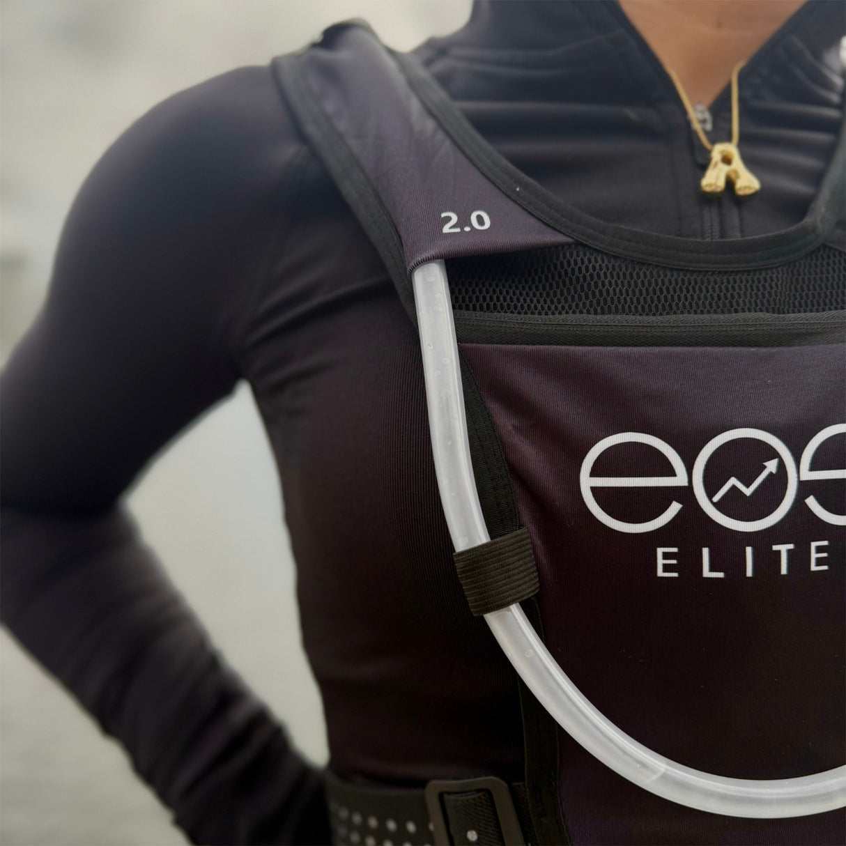EOS Elite UltraLight 2.0 Running Vest Black-Pink - 53 Degrees North 