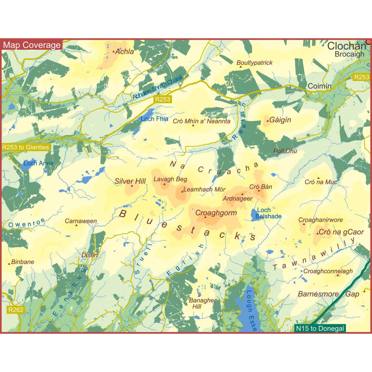 EastWest Mapping Bluestacks Waterproof Map Default Title - 53 Degrees North 