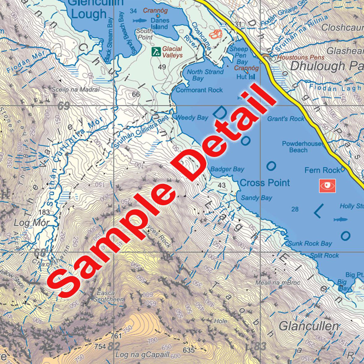 EastWest Mapping Mweelrea & The Reek Map Default Title - 53 Degrees North 