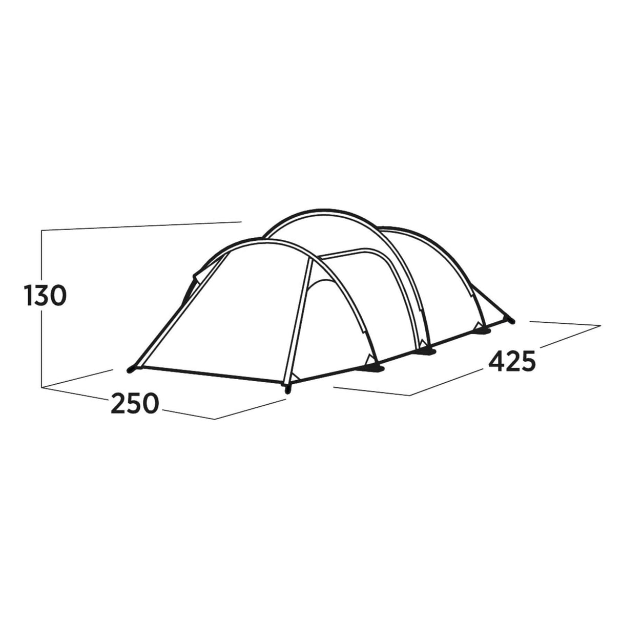Easy Camp Hemsedal 4 4-Person Tent Green - 53 Degrees North