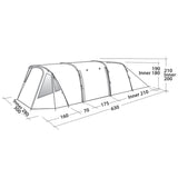 Easy Camp Palmdale 500 Lux 5-Person Tent Blue - 53 Degrees North