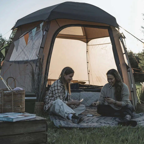 Easy Camp Sandland Yurt 6-Person Festival Tent Dark Sand - 53 Degrees North