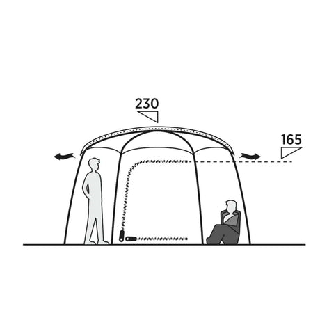 Easy Camp Sandland Yurt 6-Person Festival Tent Dark Sand - 53 Degrees North