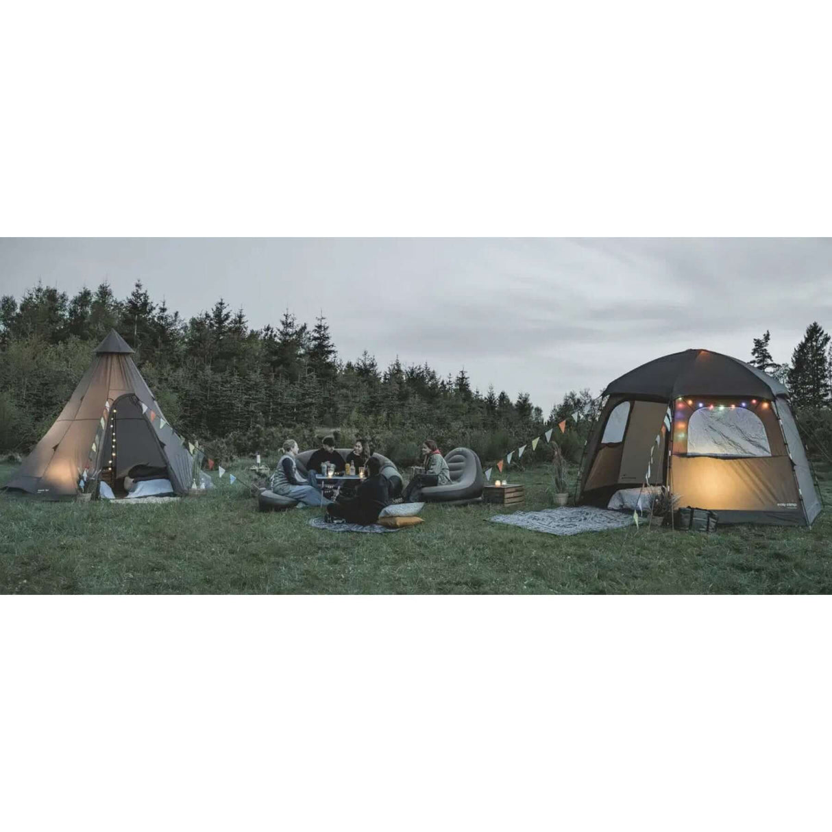 Easy Camp Sandland Yurt Festival Tent Dark Sand - 53 Degrees North 