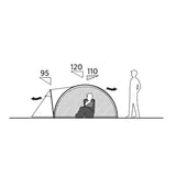 Easy Camp Setesdal 3 3-Person Tent Green - 53 Degrees North