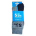 Exceptio Merino Hiking Socks - 2 Pack Navy/Grey / UK 3.5-6-Navy/Grey / UK 6.5-9-Navy/Grey / UK 9.5-12 - 53 Degrees North 
