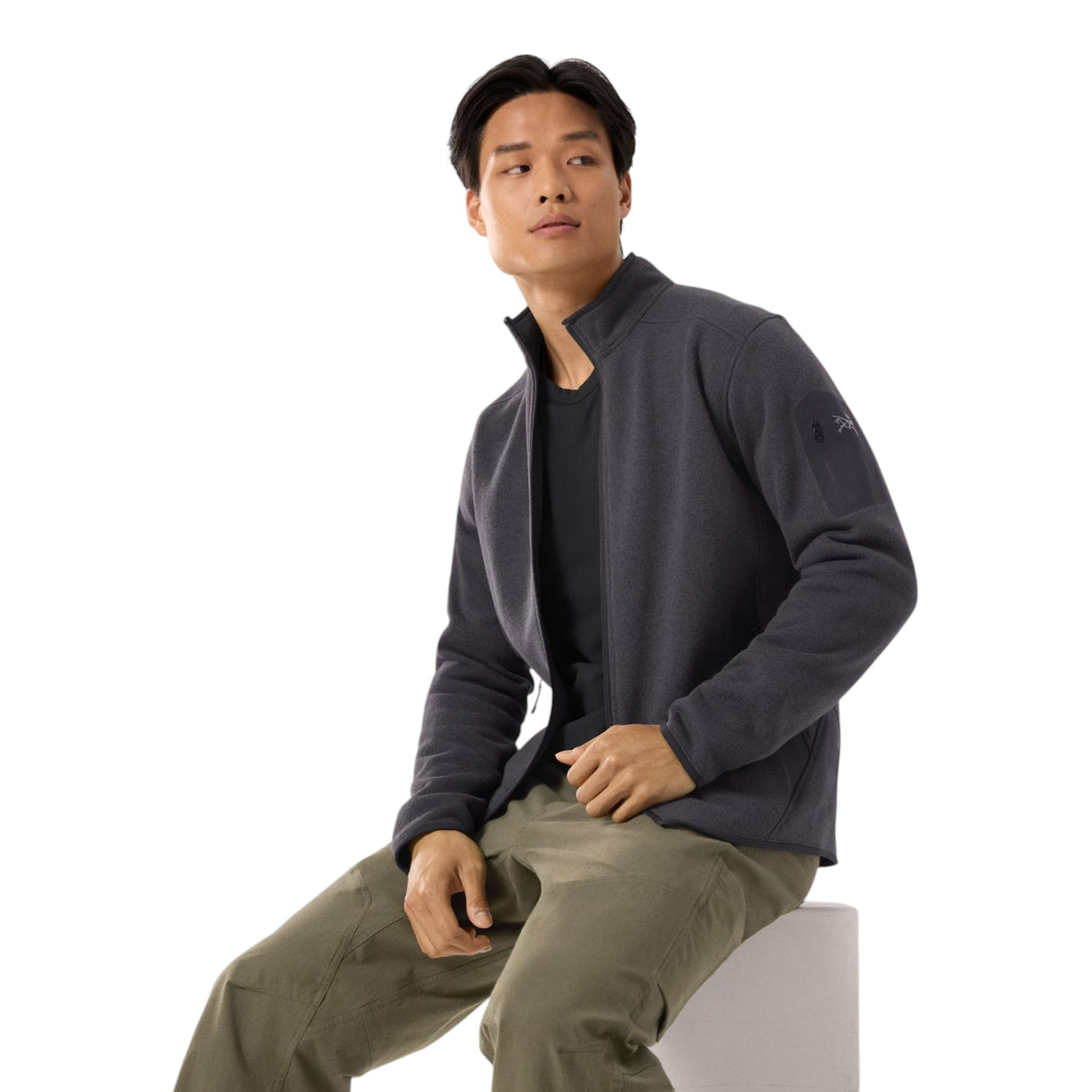 Arc'teryx Men's Covert Cardigan Black Heather II / Small-Black Heather II / Medium-Black Heather II / Large-Black Heather II / X-Large-Black Heather II / XX-Large #- 53 Degrees North 