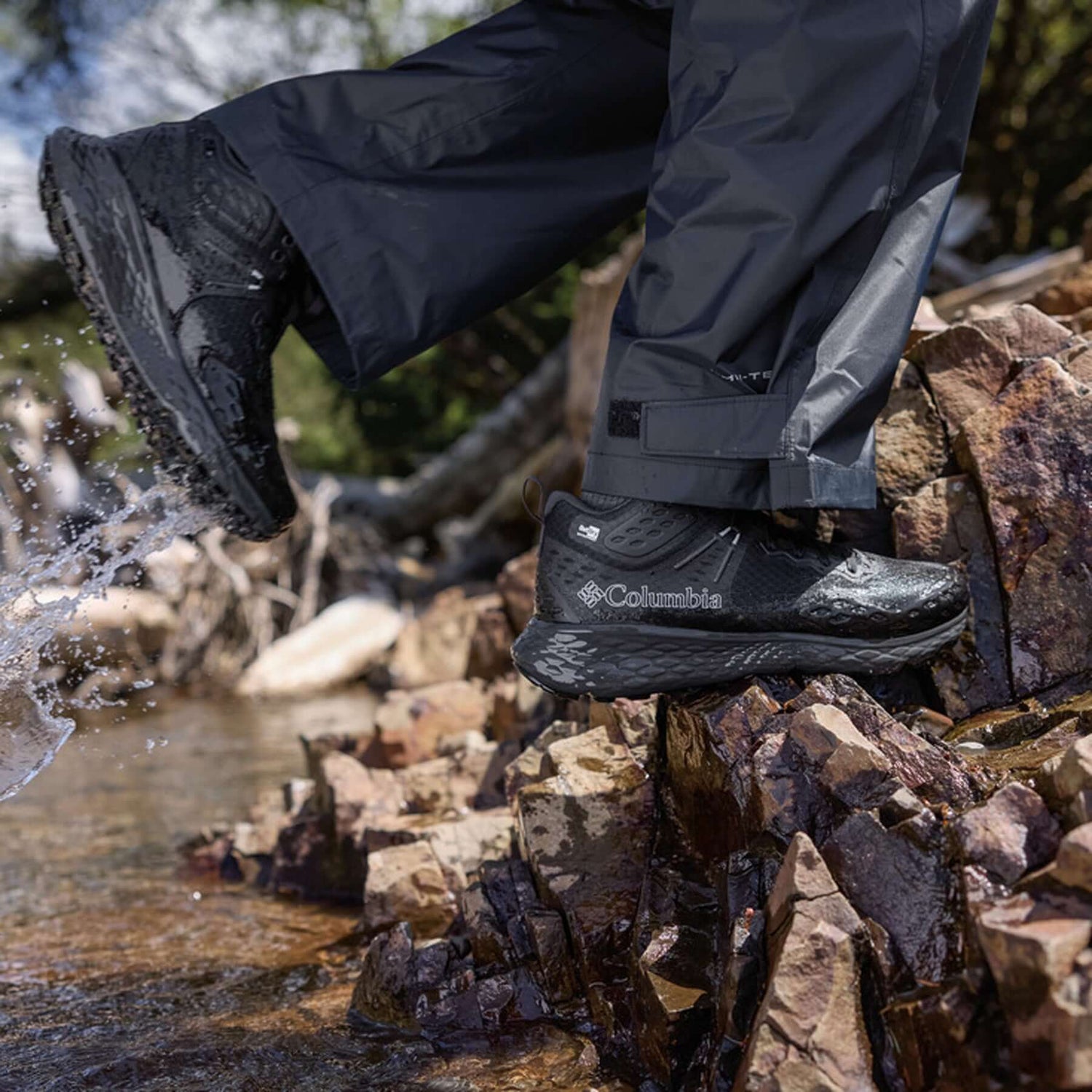 Columbia Men's Konos TRS OutDry Mid Boots Black/Shark / UK 8-Black/Shark / UK 9-Black/Shark / UK 10-Black/Shark / UK 11-Black/Shark / UK 12 #- 53 Degrees North 