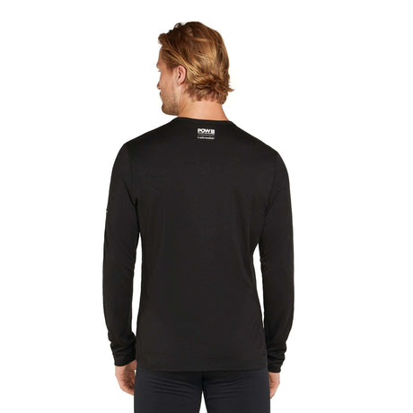 Icebreaker Men's 200 Oasis Crewe Protect Our Winters Top Black / Small-Black / Medium-Black / Large-Black / X-Large-Black / XX-Large #- 53 Degrees North 