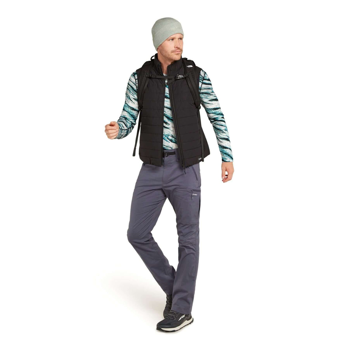 Icebreaker Men's 200 Oasis Long Sleeve Crewe Protect Our Winters AOP Snow/AOP / Small-Snow/AOP / Medium-Snow/AOP / Large-Snow/AOP / X-Large-Snow/AOP / XX-Large #- 53 Degrees North 