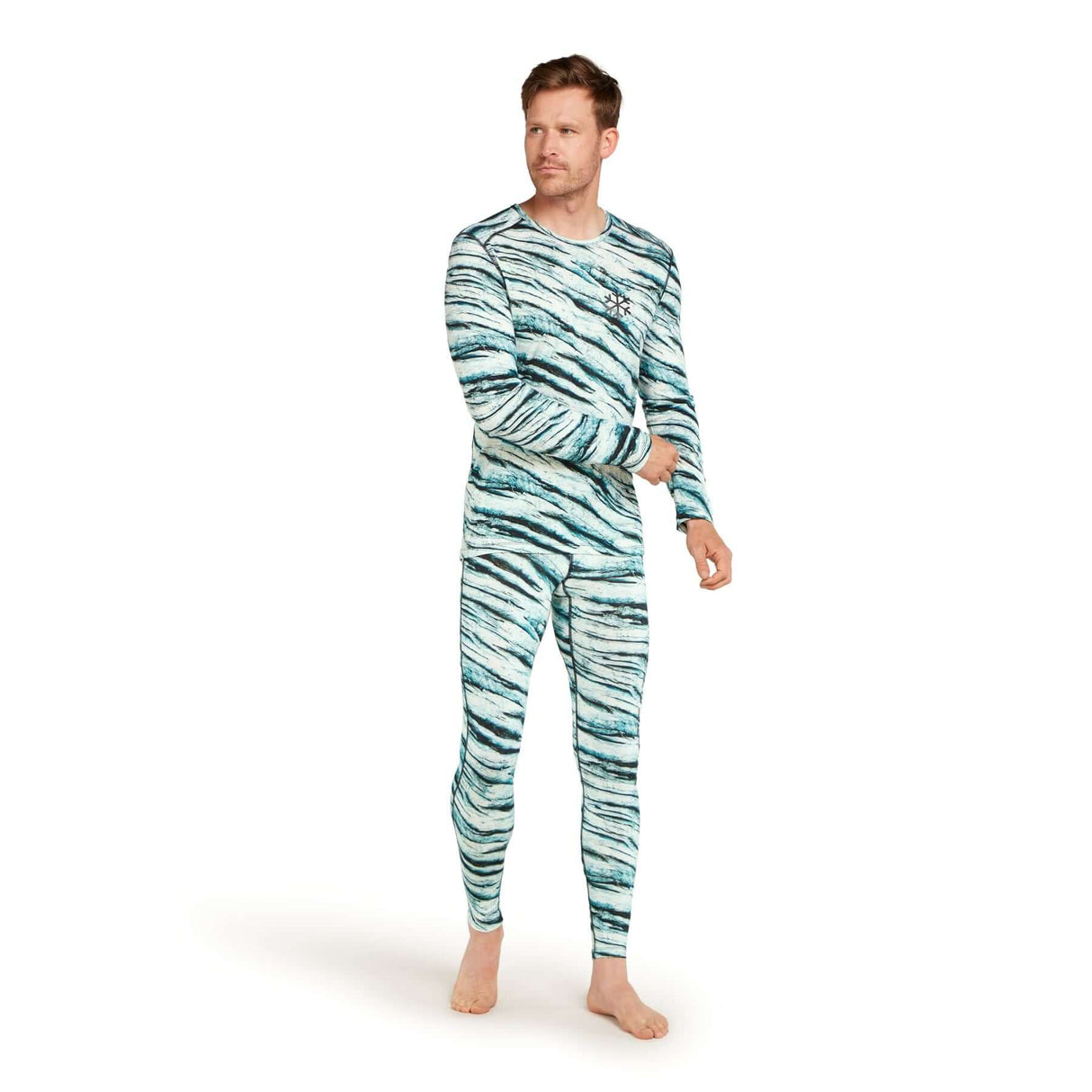 Icebreaker Men's 200 Oasis Leggings Protect Our Winters AOP Snow/AOP / Small-Snow/AOP / Medium-Snow/AOP / Large-Snow/AOP / X-Large-Snow/AOP / XX-Large #- 53 Degrees North 