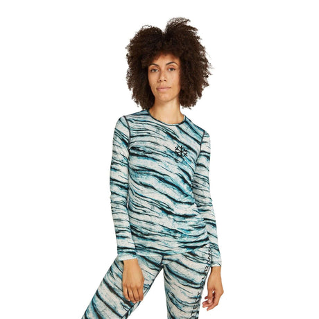 Icebreaker Women's 200 Oasis Long Sleeve Crewe Protect Our Winters AOP Snow/AOP / X-Small-Snow/AOP / Small-Snow/AOP / Medium-Snow/AOP / Large-Snow/AOP / X-Large #- 53 Degrees North 