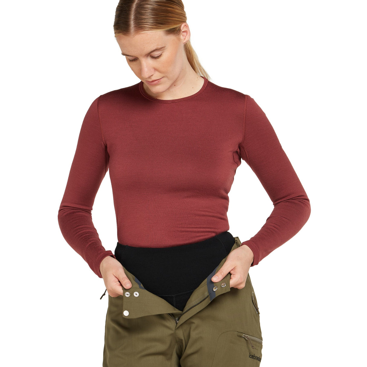 Icebreaker Women's 260 Tech High Rise Leggings Black / X-Small-Black / Small-Black / Medium-Black / Large-Black / X-Large #- 53 Degrees North 