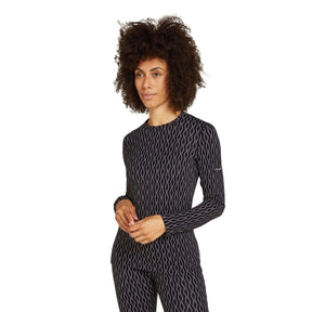 Icebreaker Women's 260 Vertex Long Sleeve Crewe On-Piste Black/Snow / X-Small-Black/Snow / Small-Black/Snow / Medium-Black/Snow / Large-Black/Snow / X-Large #- 53 Degrees North 