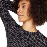 Icebreaker Women's 260 Vertex Long Sleeve Crewe On-Piste Black/Snow / X-Small-Black/Snow / Small-Black/Snow / Medium-Black/Snow / Large-Black/Snow / X-Large #- 53 Degrees North 