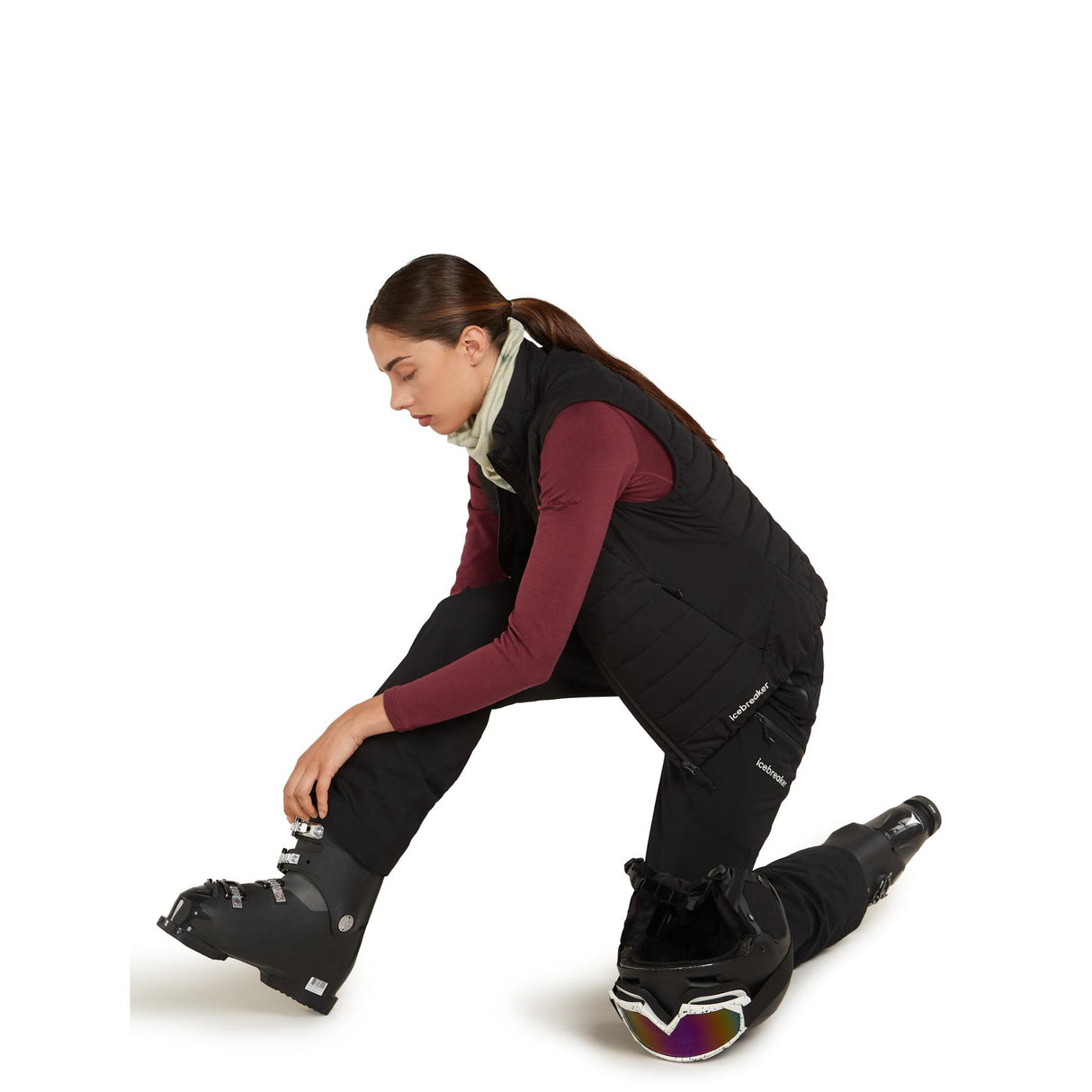 Icebreaker Women's 260 Tech Long Sleeve Crewe Port / X-Small-Port / Small-Port / Medium-Port / Large-Port / X-Large #- 53 Degrees North 