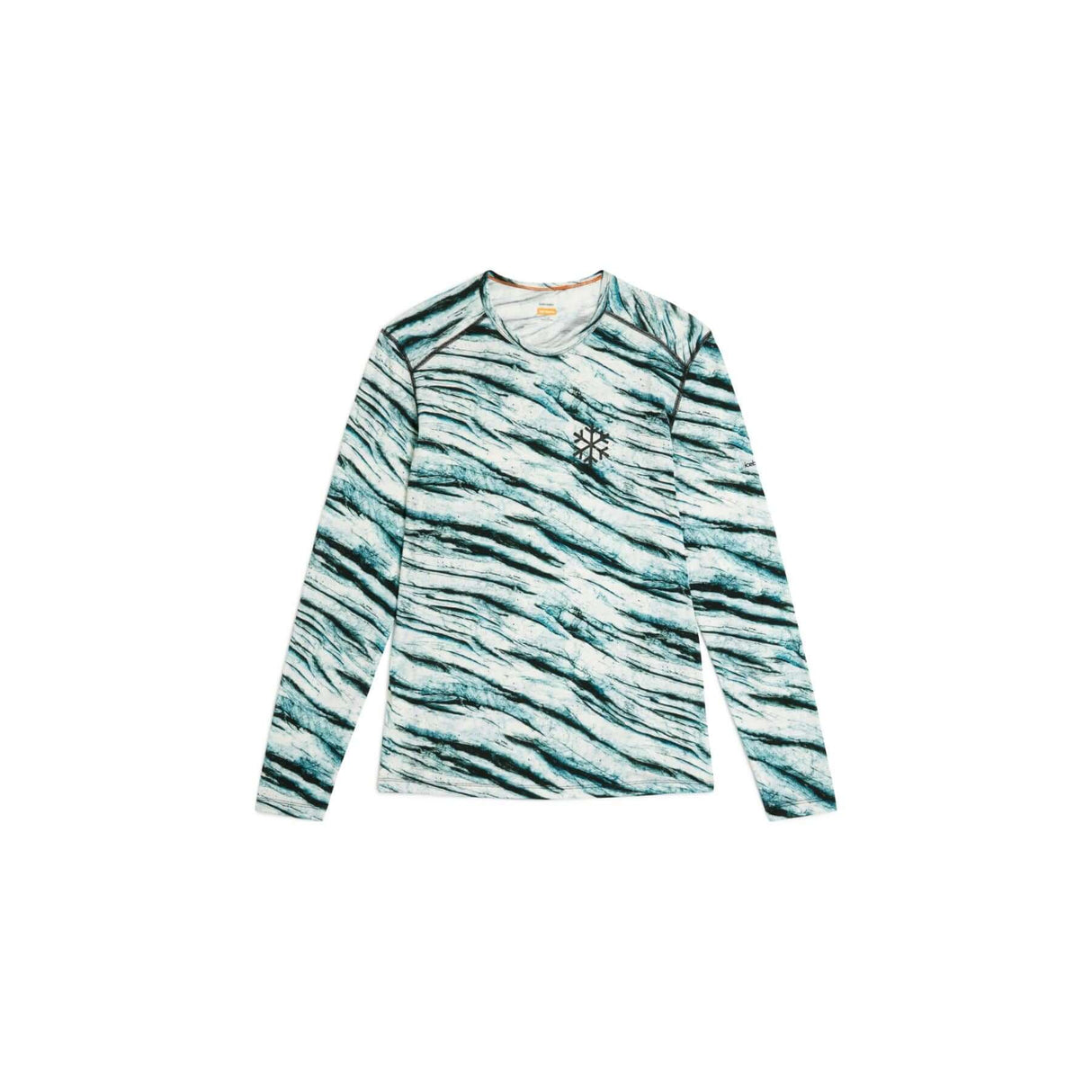 Icebreaker Men's 200 Oasis Long Sleeve Crewe Protect Our Winters AOP Snow/AOP / Small-Snow/AOP / Medium-Snow/AOP / Large-Snow/AOP / X-Large-Snow/AOP / XX-Large #- 53 Degrees North 