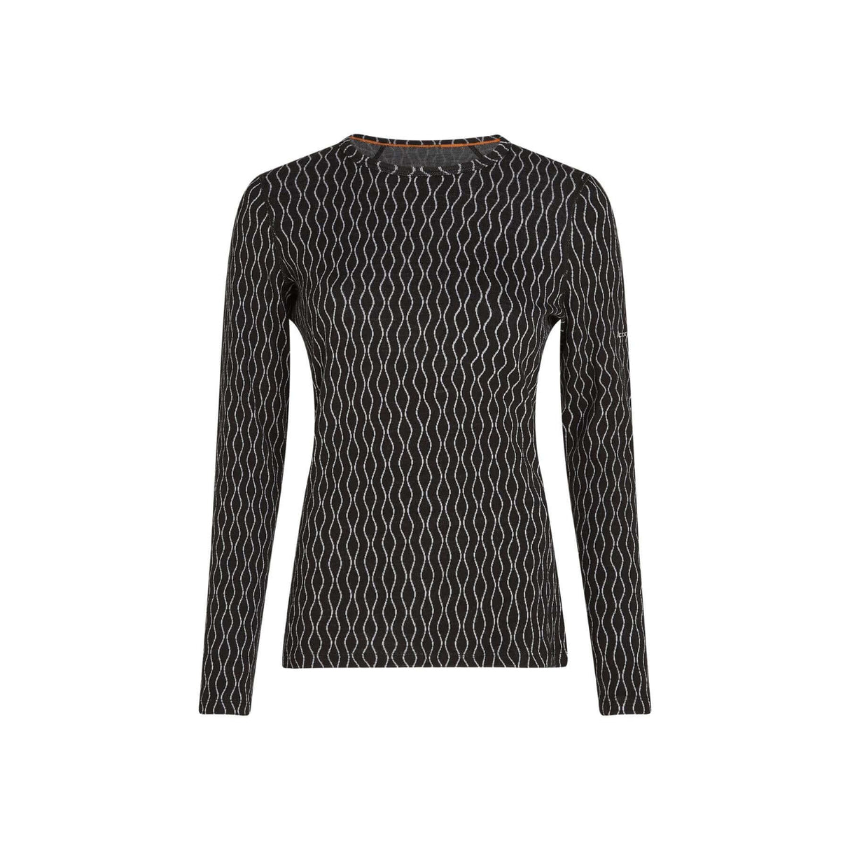 Icebreaker Women's 260 Vertex Long Sleeve Crewe On-Piste Black/Snow / X-Small-Black/Snow / Small-Black/Snow / Medium-Black/Snow / Large-Black/Snow / X-Large #- 53 Degrees North 