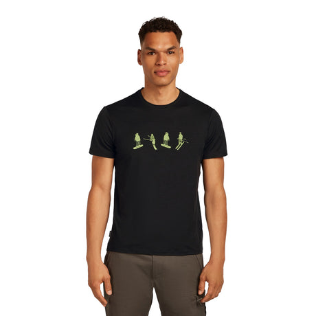 Icebreaker Men's 150 Tech Lite T-Shirt Black / Small-Black / Medium-Black / Large-Black / X-Large-Atlantis / Small #- 53 Degrees North 