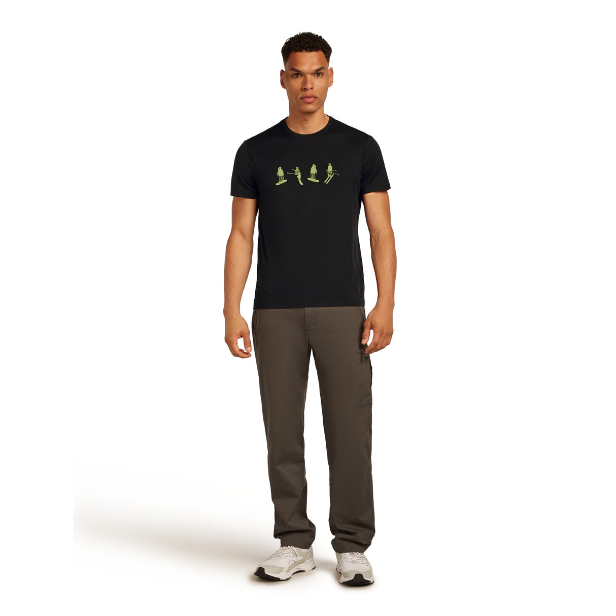 Icebreaker Men's 150 Tech Lite T-Shirt Black / Small-Black / Medium-Black / Large-Black / X-Large-Atlantis / Small #- 53 Degrees North 