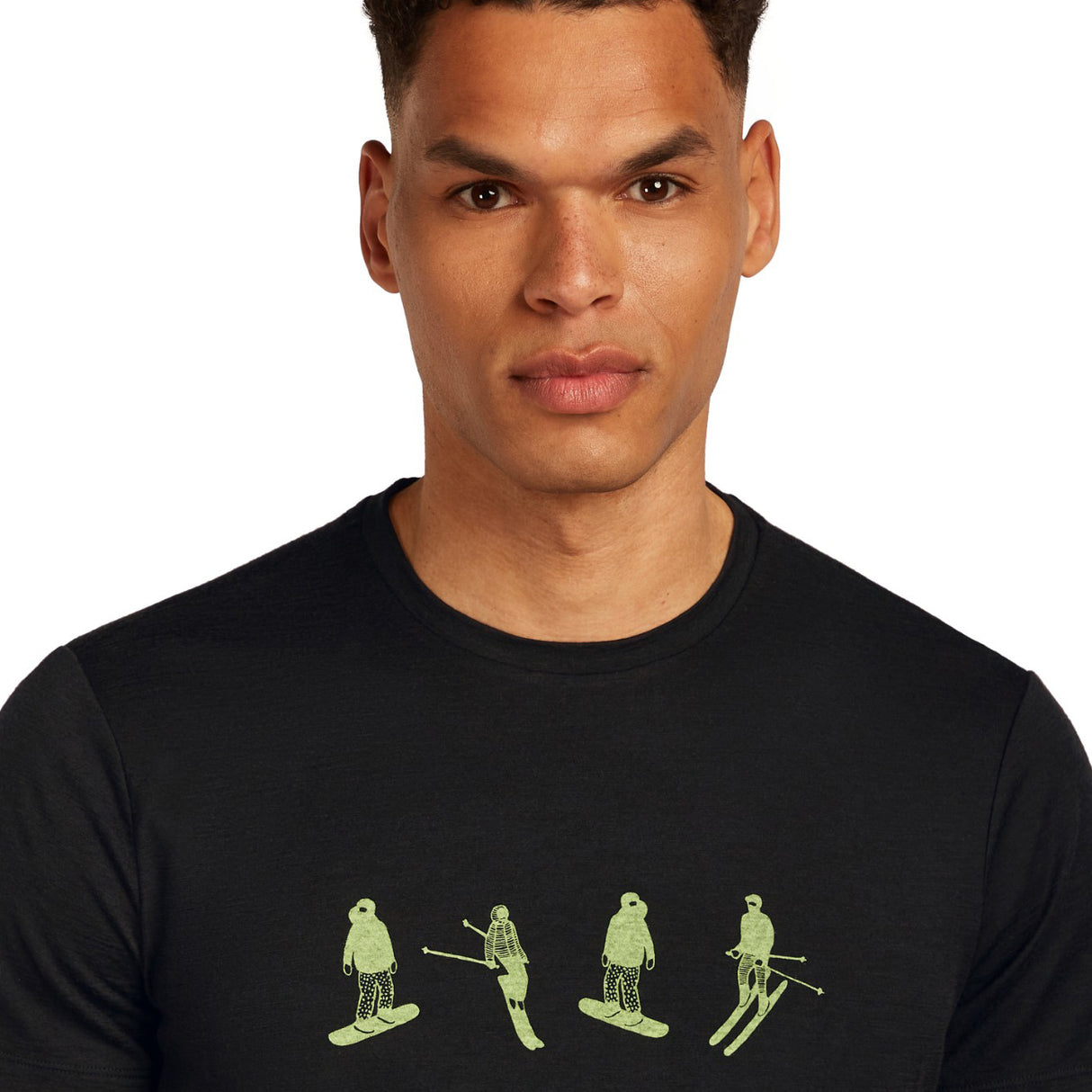 Icebreaker Men's 150 Tech Lite T-Shirt Black / Small-Black / Medium-Black / Large-Black / X-Large-Atlantis / Small #- 53 Degrees North 