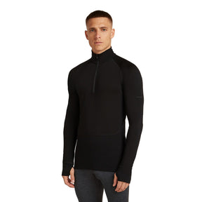 Icebreaker Men's 260 Zoneknit Long Sleeve Half Zip Baselayer Black / Small-Black / Medium-Black / Large-Black / X-Large-Black / XX-Large #- 53 Degrees North 