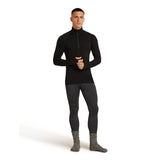 Icebreaker Men's 260 Zoneknit Long Sleeve Half Zip Baselayer Black / Small-Black / Medium-Black / Large-Black / X-Large-Black / XX-Large #- 53 Degrees North 