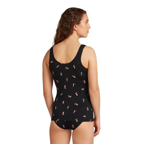 Icebreaker Women's 150 Siren Tank Snow Day Black/Acid Pink/AOP / X-Small-Black/Acid Pink/AOP / Small-Black/Acid Pink/AOP / Medium-Black/Acid Pink/AOP / Large-Black/Acid Pink/AOP / X-Large #- 53 Degrees North 