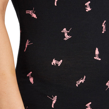 Icebreaker Women's 150 Siren Tank Snow Day Black/Acid Pink/AOP / X-Small-Black/Acid Pink/AOP / Small-Black/Acid Pink/AOP / Medium-Black/Acid Pink/AOP / Large-Black/Acid Pink/AOP / X-Large #- 53 Degrees North 