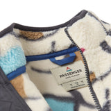 Passenger Women's Fairbanks 2.0 Full Zip Recycled Sherpa Fleece Abstract Trails Off White / X-Small-Abstract Trails Off White / Small-Abstract Trails Off White / Medium-Abstract Trails Off White / Large-Abstract Trails Off White / X-Large #- 53 Degrees North 
