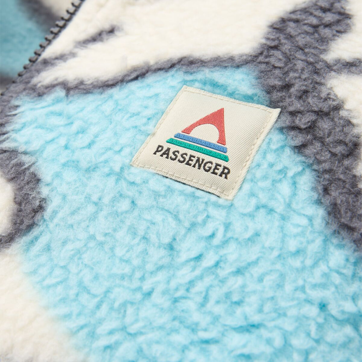 Passenger Women's Fairbanks 2.0 Full Zip Recycled Sherpa Fleece Abstract Trails Off White / X-Small-Abstract Trails Off White / Small-Abstract Trails Off White / Medium-Abstract Trails Off White / Large-Abstract Trails Off White / X-Large #- 53 Degrees North 