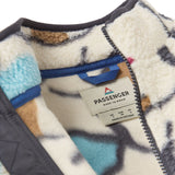 Passenger Women's Fairbanks 2.0 Full Zip Recycled Sherpa Fleece Abstract Trails Off White / X-Small-Abstract Trails Off White / Small-Abstract Trails Off White / Medium-Abstract Trails Off White / Large-Abstract Trails Off White / X-Large #- 53 Degrees North 