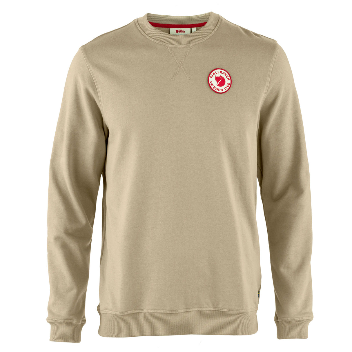 Fjällräven Men's 1960 Logo Badge Sweater Fossil / Small-Fossil / Medium-Fossil / Large-Fossil / X-Large-Misty Green / Small - 53 Degrees North 
