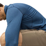 Fjällräven Men's Abisko Day Hike Half Zip T-Shirt Indigo Blue / Small-Indigo Blue / Medium-Indigo Blue / Large-Indigo Blue / X-Large - 53 Degrees North 