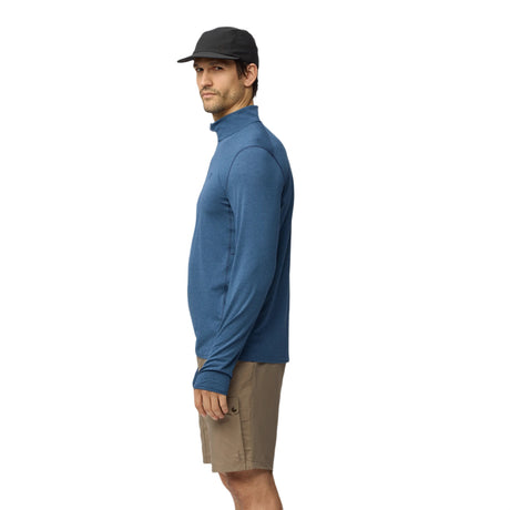 Fjällräven Men's Abisko Day Hike Half Zip T-Shirt Indigo Blue / Small-Indigo Blue / Medium-Indigo Blue / Large-Indigo Blue / X-Large - 53 Degrees North 