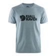 Fjällräven Men's Fjallraven Logo T Shirt Ultra Blue Melange / Small-Ultra Blue Melange / Medium-Ultra Blue Melange / Large-Ultra Blue Melange / X-Large - 53 Degrees North 