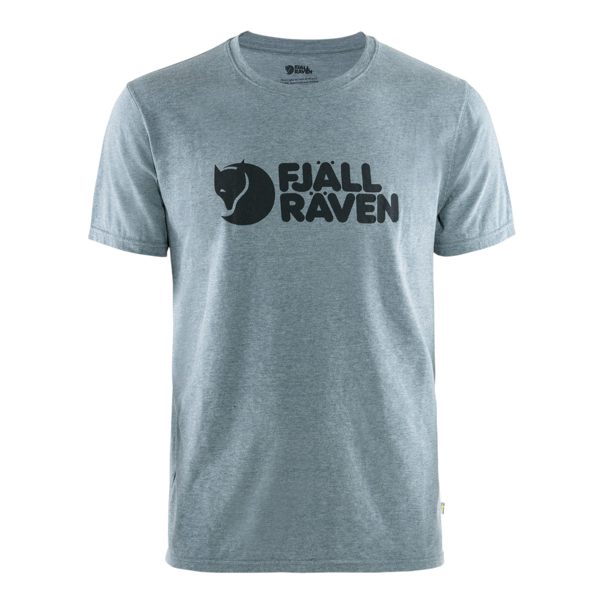 Fjällräven Men's Fjallraven Logo T Shirt Ultra Blue Melange / Small-Ultra Blue Melange / Medium-Ultra Blue Melange / Large-Ultra Blue Melange / X-Large - 53 Degrees North 