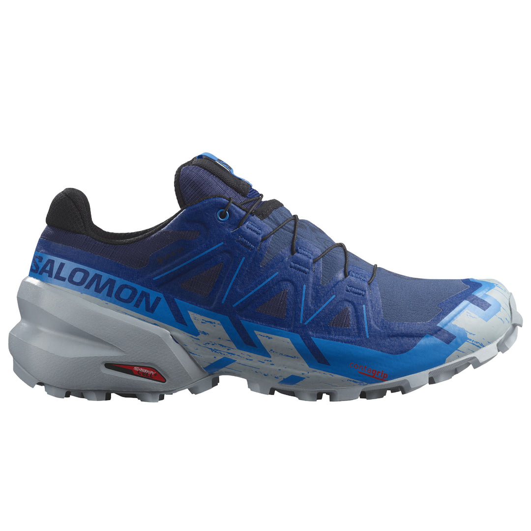 Salomon Men's Speedcross 6 GORE-TEX Running Shoes #color_blue-print-ibiza-blue-quarry